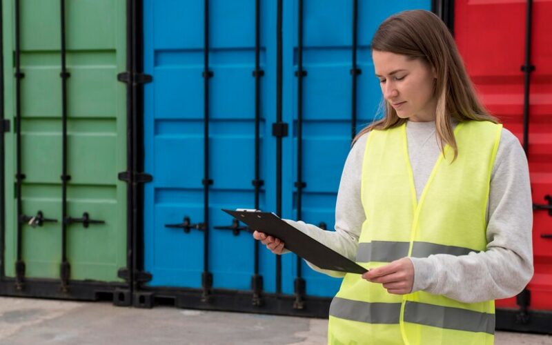 mujer-tiro-medio-centro-logistico